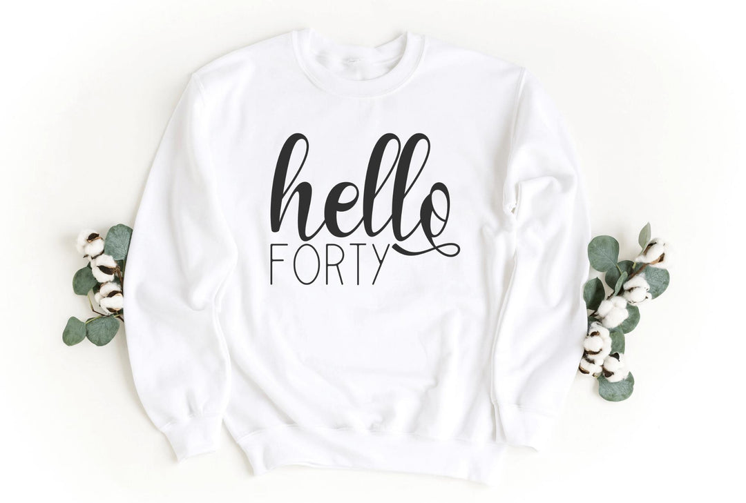 Sweatshirts-Hello Forty Sweatshirt-S-White-Jack N Roy