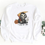 Sweatshirt-I Love My Job Halloween Sweatshirt-S-White-Jack N Roy