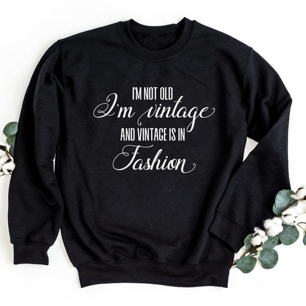 Sweatshirt-I'm Vintage Sweatshirt-S-Black-Jack N Roy