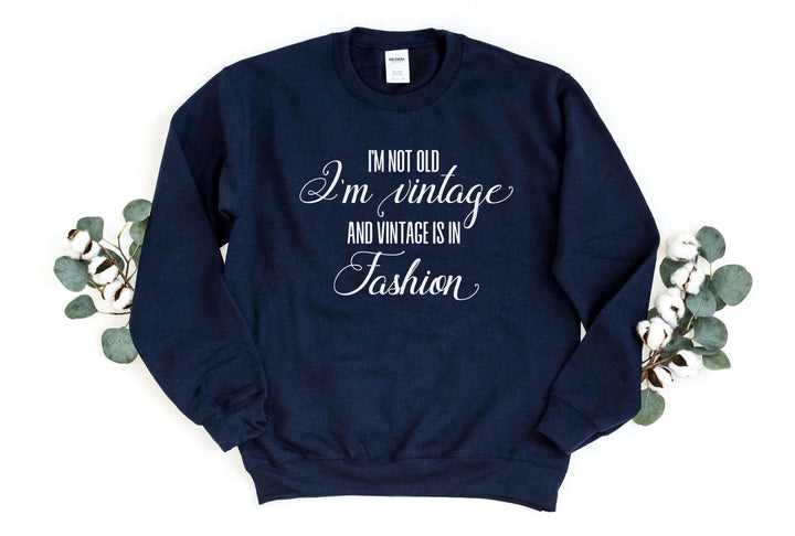 Sweatshirts-I'm Vintage Sweatshirt-S-Navy-Jack N Roy