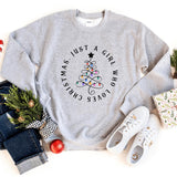 Sweatshirt-Just A Christmas Girl Sweatshirt-S-Sport Grey-Jack N Roy