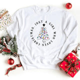 Sweatshirt-Just A Christmas Girl Sweatshirt-S-White-Jack N Roy