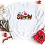 Sweatshirt-Let It Snow Gnome Sweatshirt-S-White-Jack N Roy
