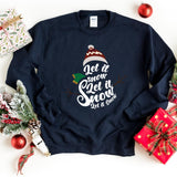 Sweatshirt-Let It Snow Sweatshirt-S-Navy-Jack N Roy
