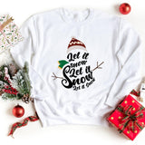 Sweatshirt-Let It Snow Sweatshirt-S-White-Jack N Roy