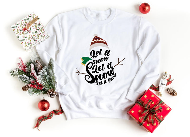 Sweatshirts-Let It Snow Sweatshirt-S-White-Jack N Roy