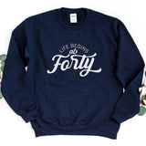 Sweatshirt-Life Begins At 40 Sweatshirt-S-Navy-Jack N Roy