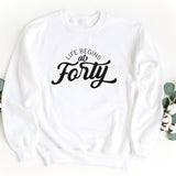 Sweatshirt-Life Begins At 40 Sweatshirt-S-White-Jack N Roy