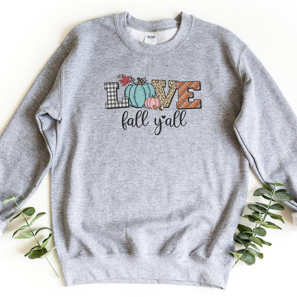 Sweatshirt-Love Fall Y'All Sweatshirt-S-Sport Grey-Jack N Roy