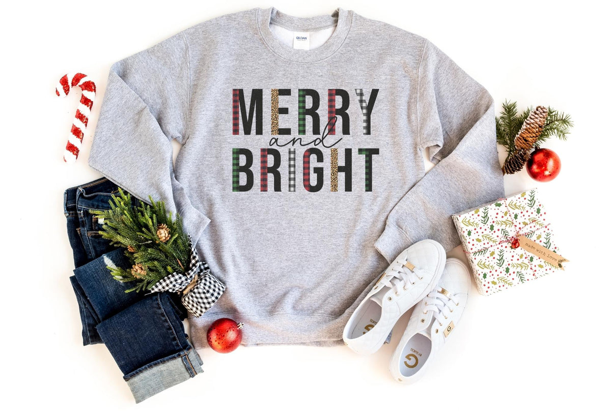 Sweatshirt-Merry & Bright Sweatshirt-S-Sport Grey-Jack N Roy