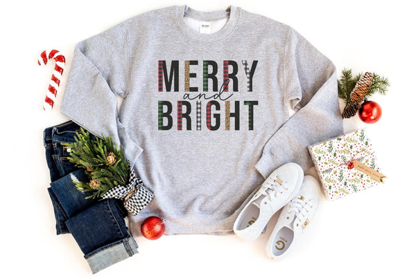 Sweatshirt-Merry & Bright Sweatshirt-S-Sport Grey-Jack N Roy