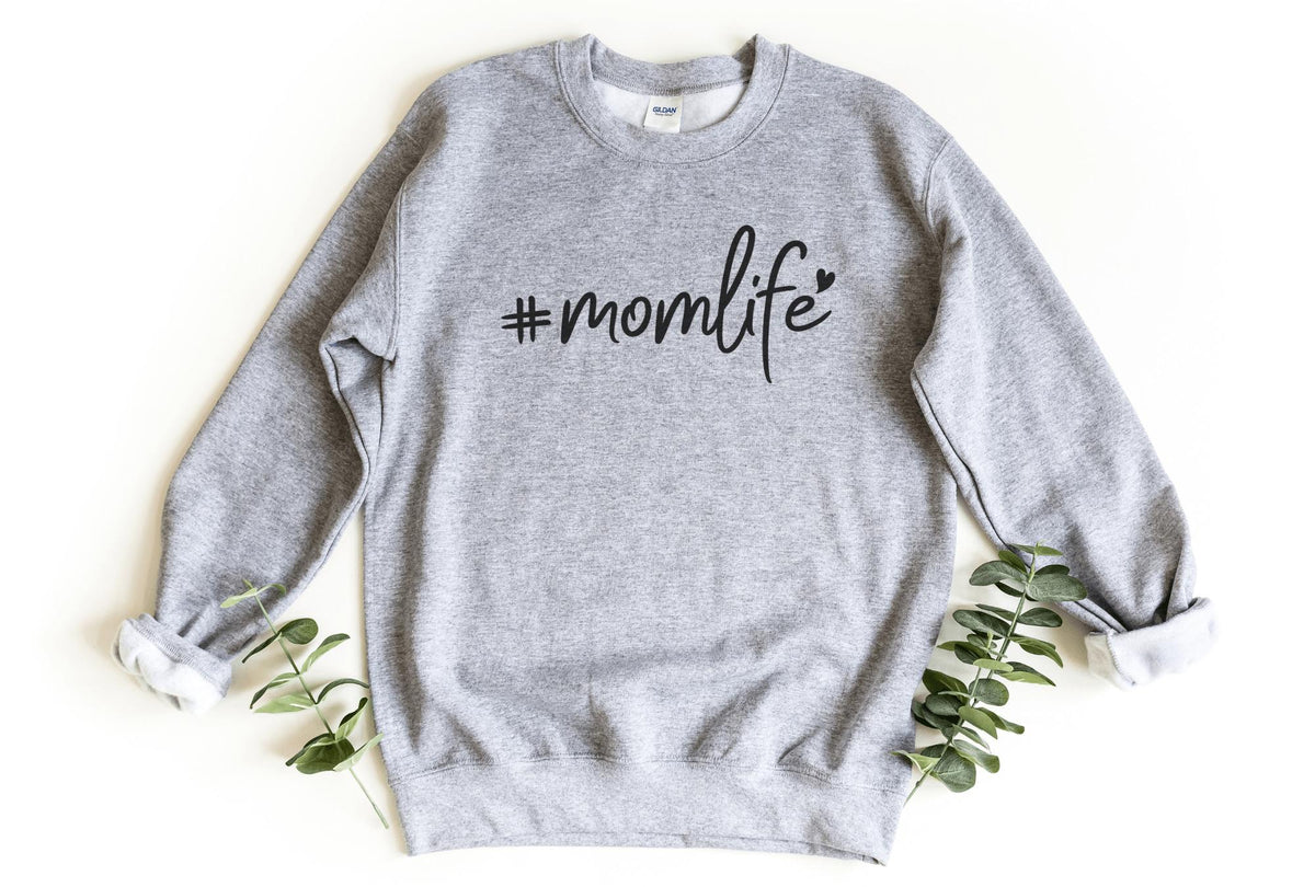 Sweatshirt-#momlife Sweatshirt-S-Sport Grey-Jack N Roy