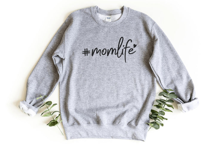 Sweatshirts-#momlife Sweatshirt-S-Sport Grey-Jack N Roy