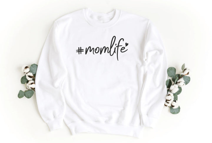 Sweatshirts-#momlife Sweatshirt-S-White-Jack N Roy