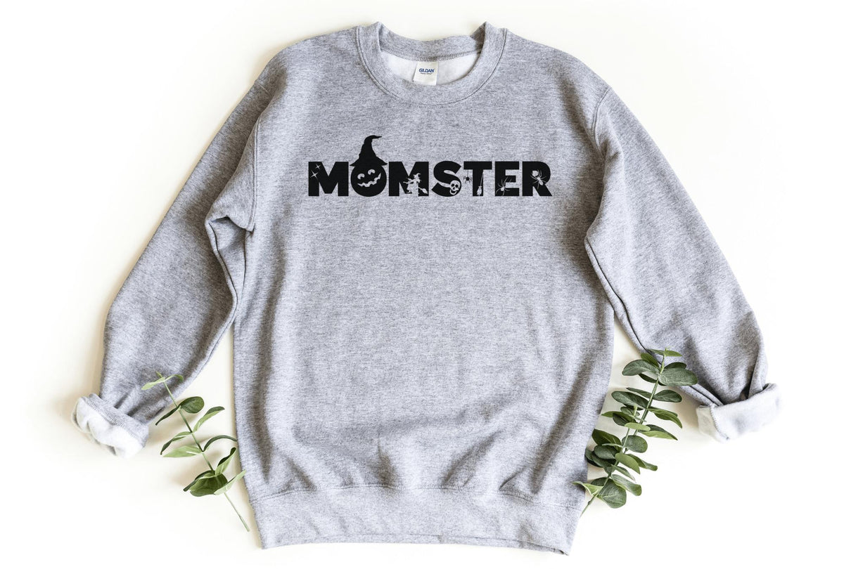 Sweatshirt-Momster Sweatshirt-S-Sport Grey-Jack N Roy
