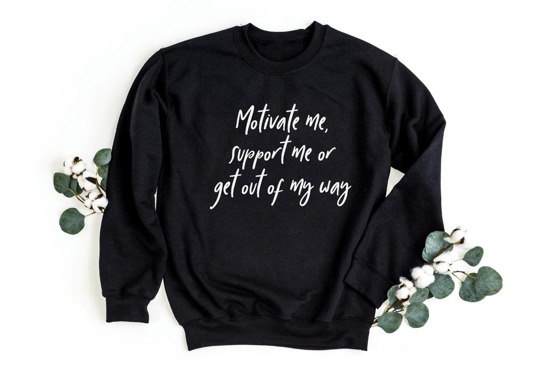 Sweatshirts-Motivate Me Sweatshirt-S-Black-Jack N Roy