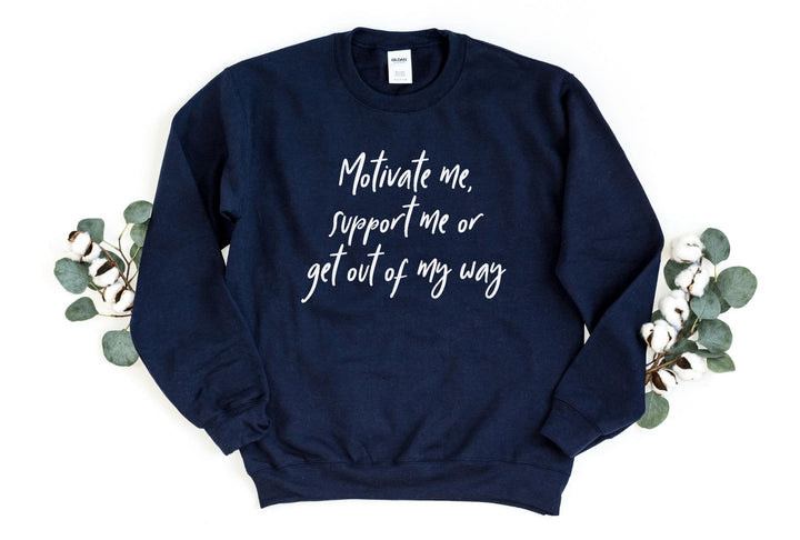 Sweatshirts-Motivate Me Sweatshirt-S-Navy-Jack N Roy