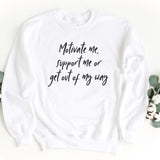 Sweatshirt-Motivate Me Sweatshirt-S-White-Jack N Roy