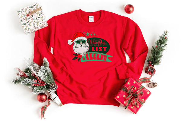 Sweatshirt-Naughty List Legend Sweatshirt-S-Red-Jack N Roy