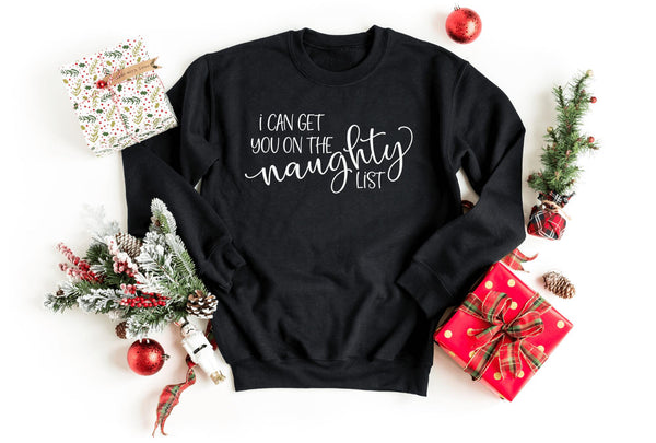 Sweatshirt-Naughty List Sweatshirt-S-Black-Jack N Roy