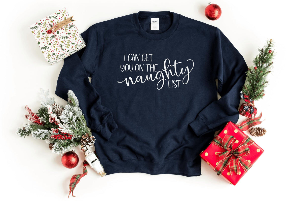 Sweatshirt-Naughty List Sweatshirt-S-Navy-Jack N Roy