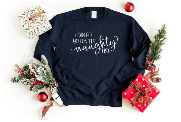Sweatshirt-Naughty List Sweatshirt-S-Navy-Jack N Roy