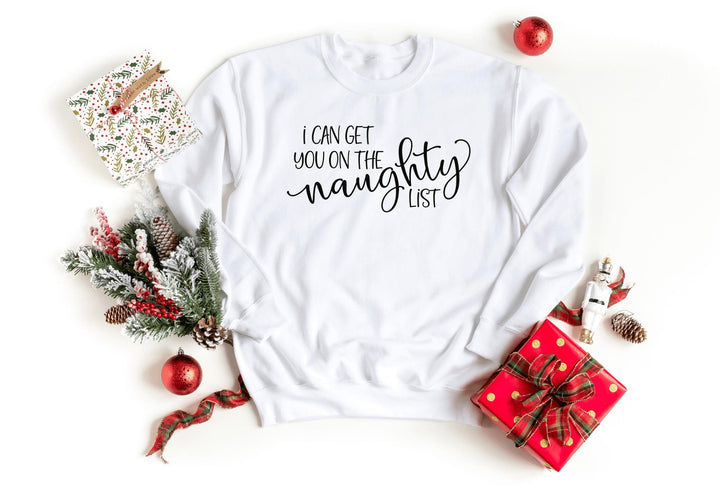 Sweatshirts-Naughty List Sweatshirt-S-White-Jack N Roy