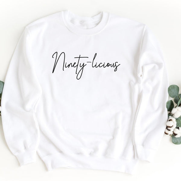 Sweatshirt-Ninety-licious Sweatshirt-S-White-Jack N Roy
