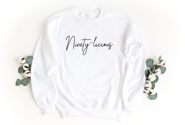 Sweatshirt-Ninety-licious Sweatshirt-S-White-Jack N Roy