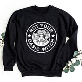 Sweatshirt-Not Your Basic Witch Sweatshirt-S-Black-Jack N Roy