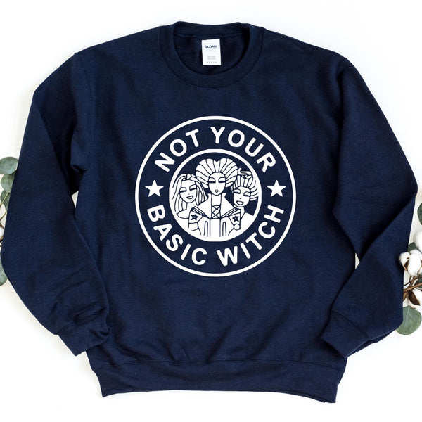 Sweatshirt-Not Your Basic Witch Sweatshirt-S-Navy-Jack N Roy