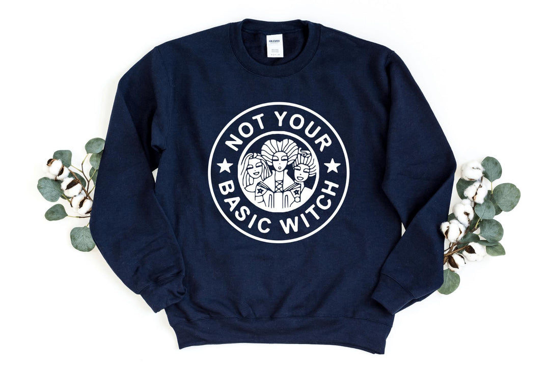 Sweatshirts-Not Your Basic Witch Sweatshirt-S-Navy-Jack N Roy