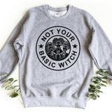 Sweatshirt-Not Your Basic Witch Sweatshirt-S-Sport Grey-Jack N Roy