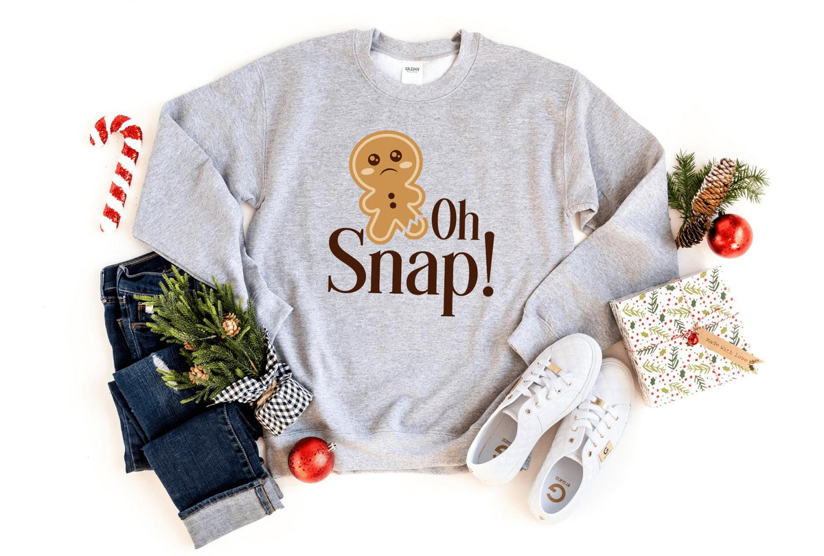 Sweatshirt-Oh Snap! Sweatshirt-S-Sport Grey-Jack N Roy