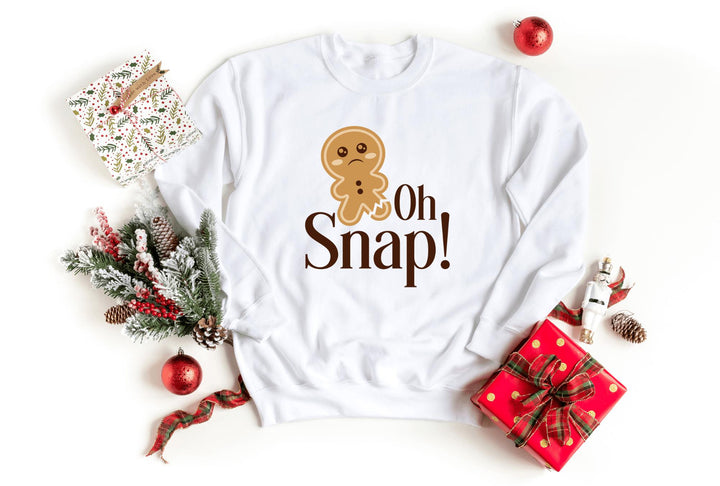 Sweatshirts-Oh Snap! Sweatshirt-S-White-Jack N Roy