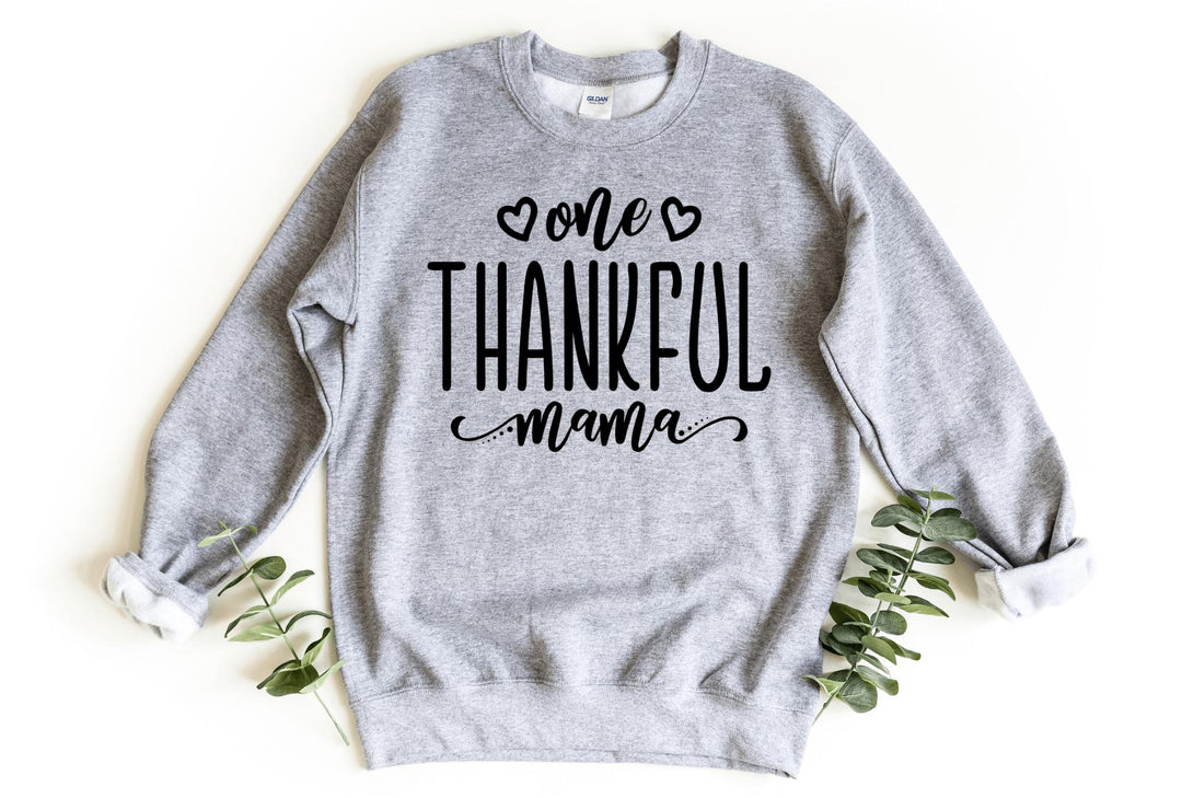 Sweatshirts-One Thankful Mama Sweatshirt-S-Sport Grey-Jack N Roy