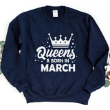 Sweatshirt-Queen Birthday Sweatshirt (Customize Your Month)-S-Navy-Jack N Roy