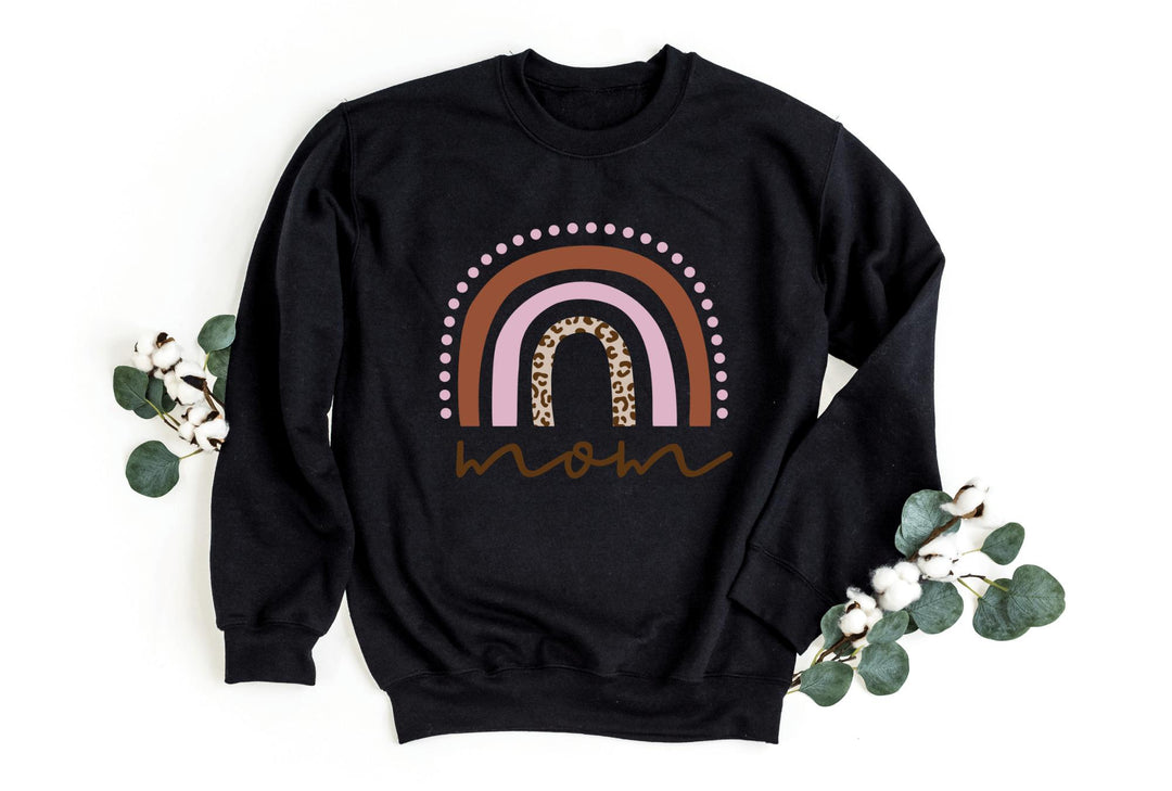 Sweatshirts-Rainbow Mom Sweatshirt-S-Black-Jack N Roy