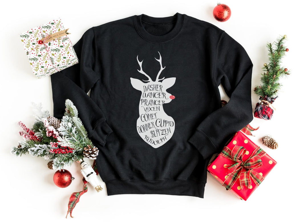 Sweatshirts-Rudolph Sweatshirt-S-Black-Jack N Roy