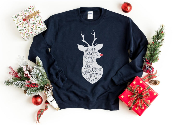 Sweatshirts-Rudolph Sweatshirt-S-Navy-Jack N Roy