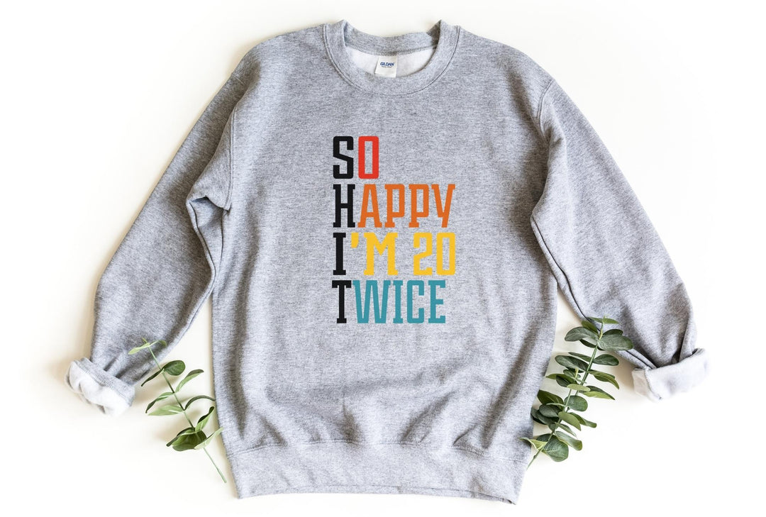 Sweatshirts-S.H.I.T. I'm 40 Sweatshirt-S-Sport Grey-Jack N Roy