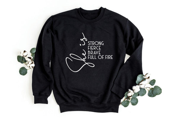 Sweatshirt-She Is Sweatshirt-S-Black-Jack N Roy