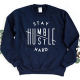 Sweatshirt-Stay Humble, Hustle Hard Sweatshirt-S-Navy-Jack N Roy