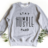 Sweatshirt-Stay Humble, Hustle Hard Sweatshirt-S-Sport Grey-Jack N Roy