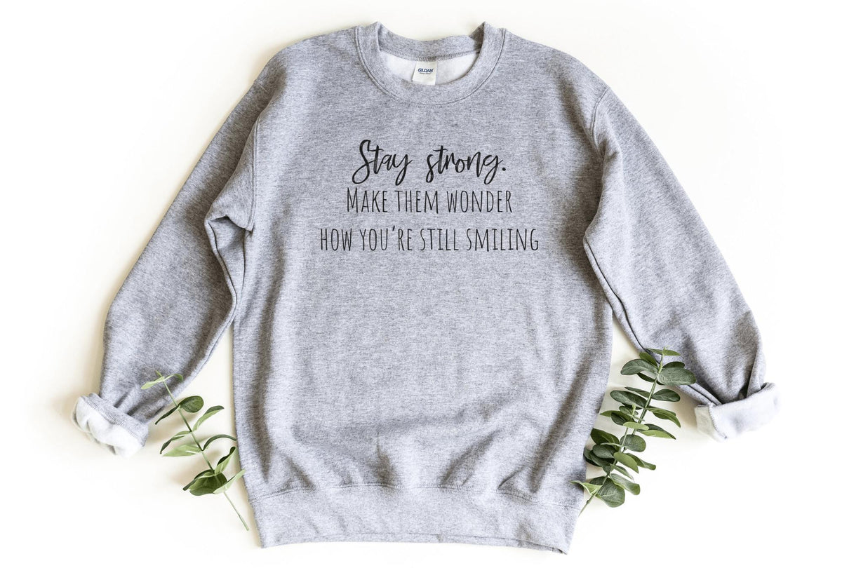 Sweatshirt-Stay Strong Sweatshirt-S-Sport Grey-Jack N Roy
