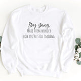 Sweatshirt-Stay Strong Sweatshirt-S-White-Jack N Roy