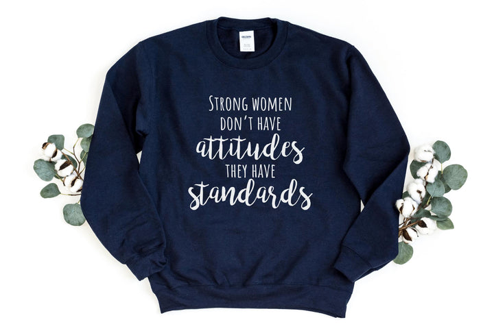 Sweatshirts-Strong Women Sweatshirt-S-Navy-Jack N Roy