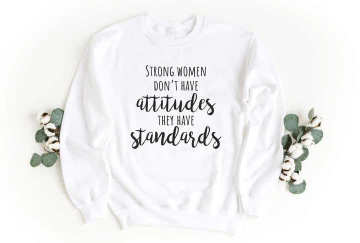 Sweatshirts-Strong Women Sweatshirt-S-White-Jack N Roy