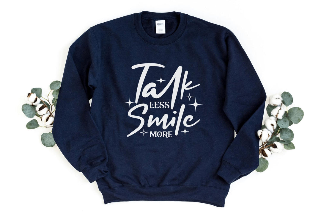 Sweatshirts-Talk Less, Smile More Sweatshirt-S-Navy-Jack N Roy