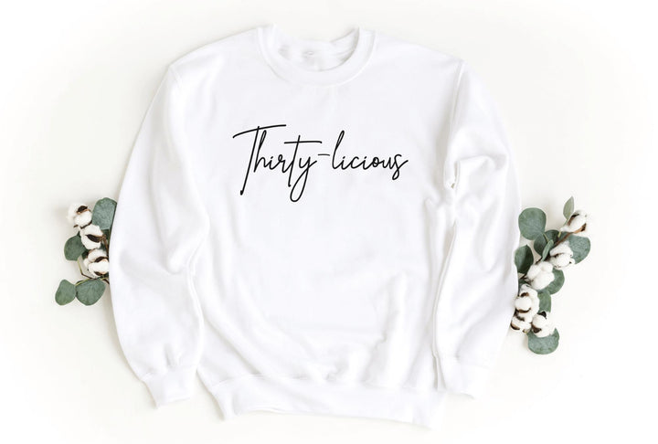 Sweatshirts-Thirty-licious Sweatshirt-S-White-Jack N Roy